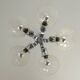 Vintage Mid Century Modern Sputnik Brutalist light Fixture Hanging Lamp