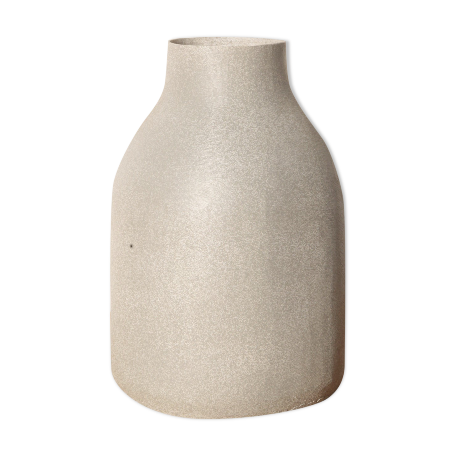 Wide grey vase