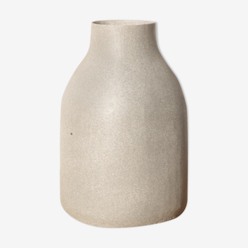 Wide grey vase