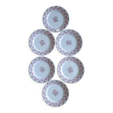 6 assiettes en terre de fer Gien