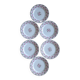 6 Terre de Fer Gien plates