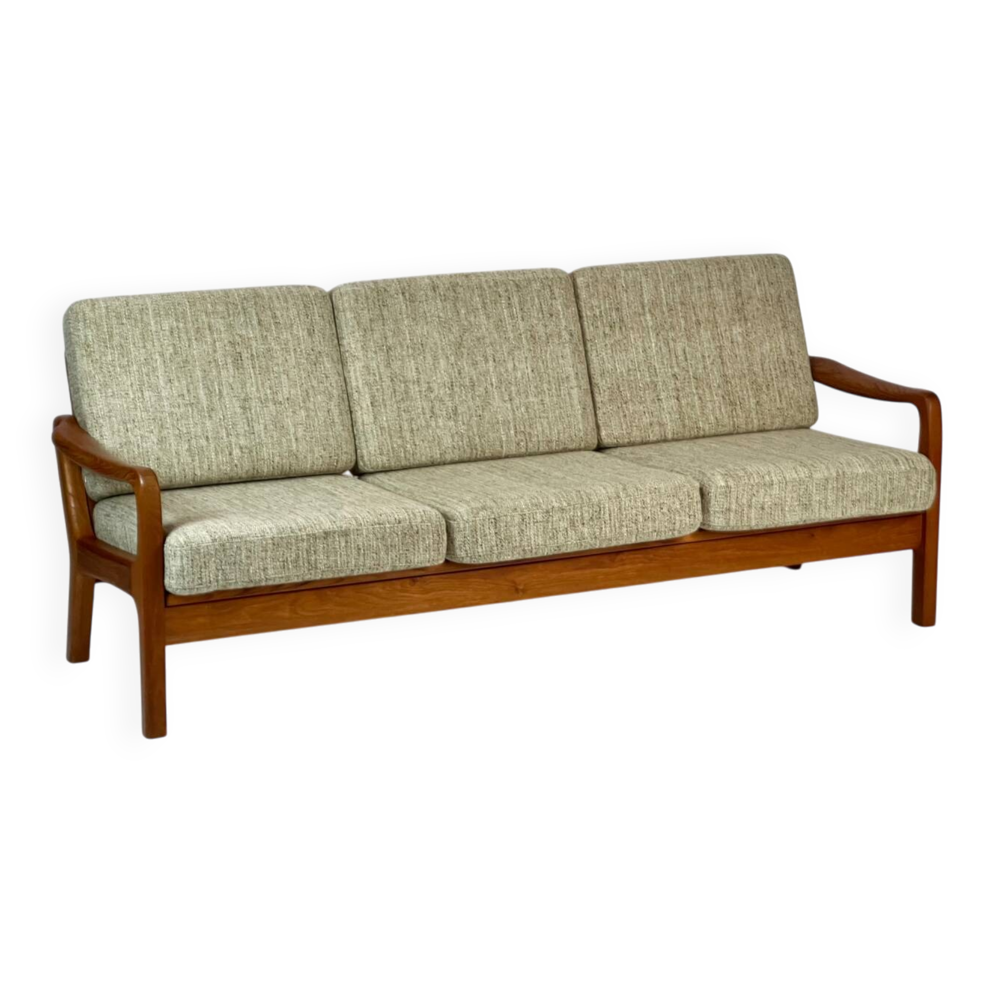 Canapé-lit en teck danois par Juul Kristensen, design vintage