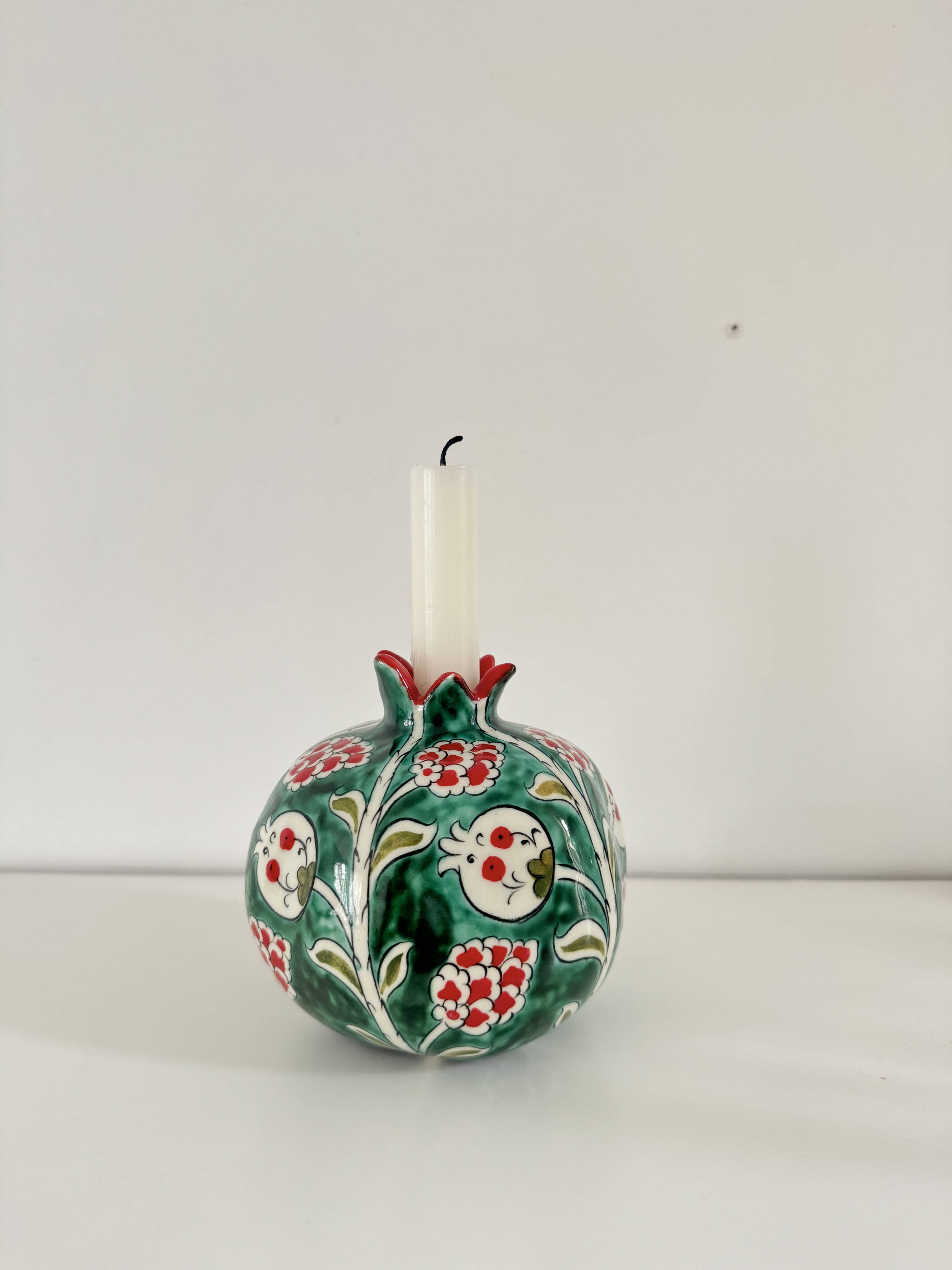 Large ceramic candle holder