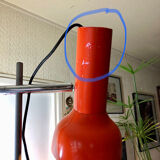 Lampadaire original deux spots orange 1970