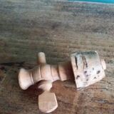 Vinaigrier pot alcohol jar signed Jean-Pierre Prud’homme stoneware from Puisaye