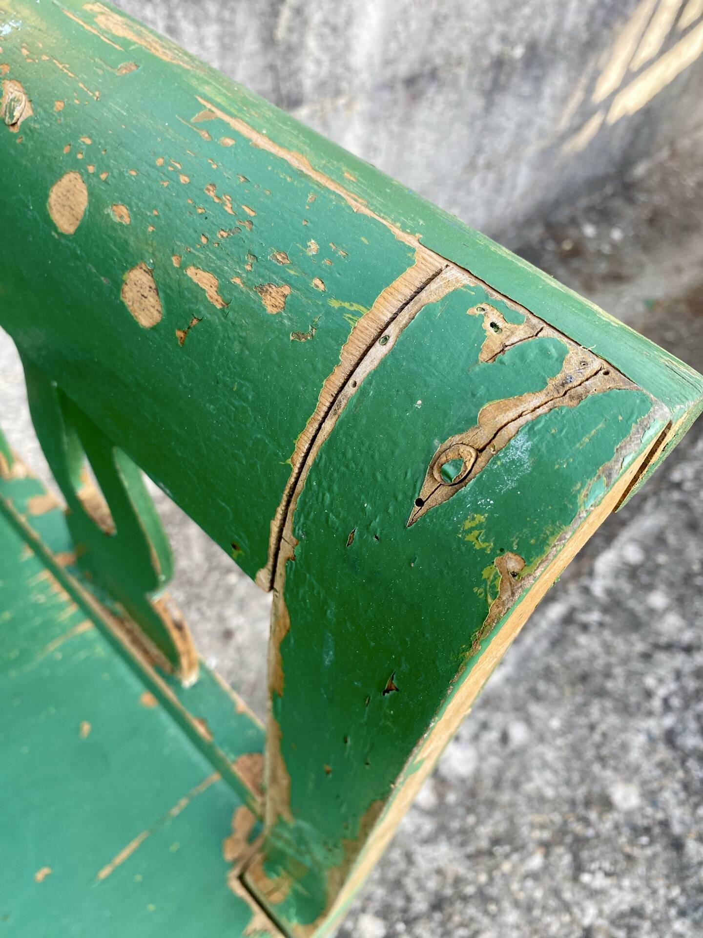 Wooden bench