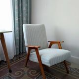 Fauteuil années 50/60 bleu