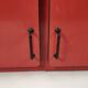 Meuble haut de cuisine en formica rouge