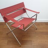 Pair of D4 folding armchairs by Marcel Breuer,  Tecta edition