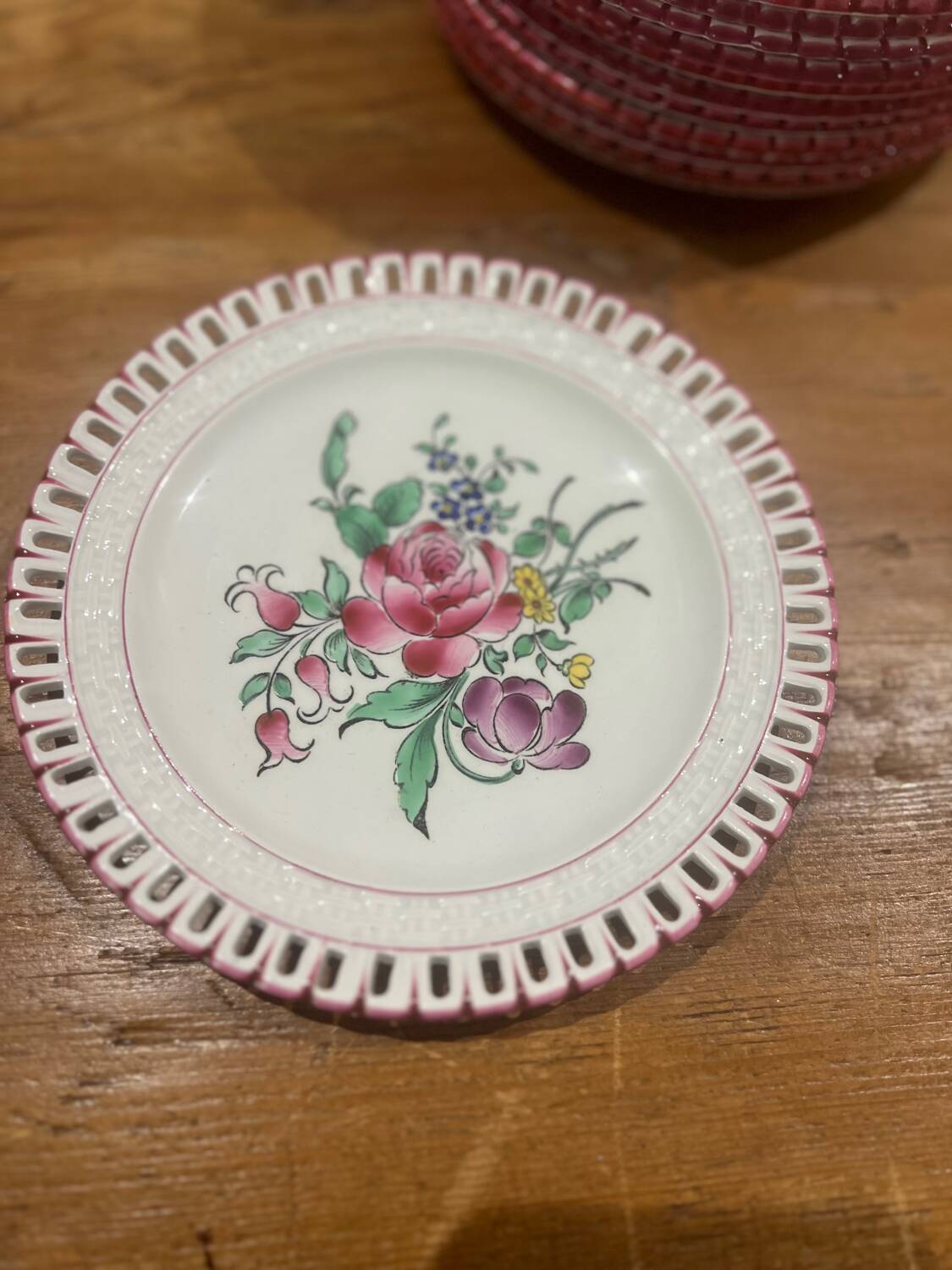 Lot 18 Dessert plates Luneville Réverbère