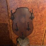 Oak wall coat rack 5 hook