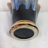 Flamed stoneware vase