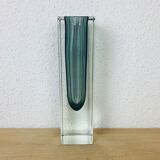 Sommerso vase soliflore in Murano glass