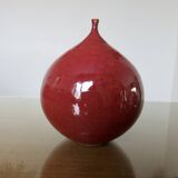 Vase "figue" en céramique rouge