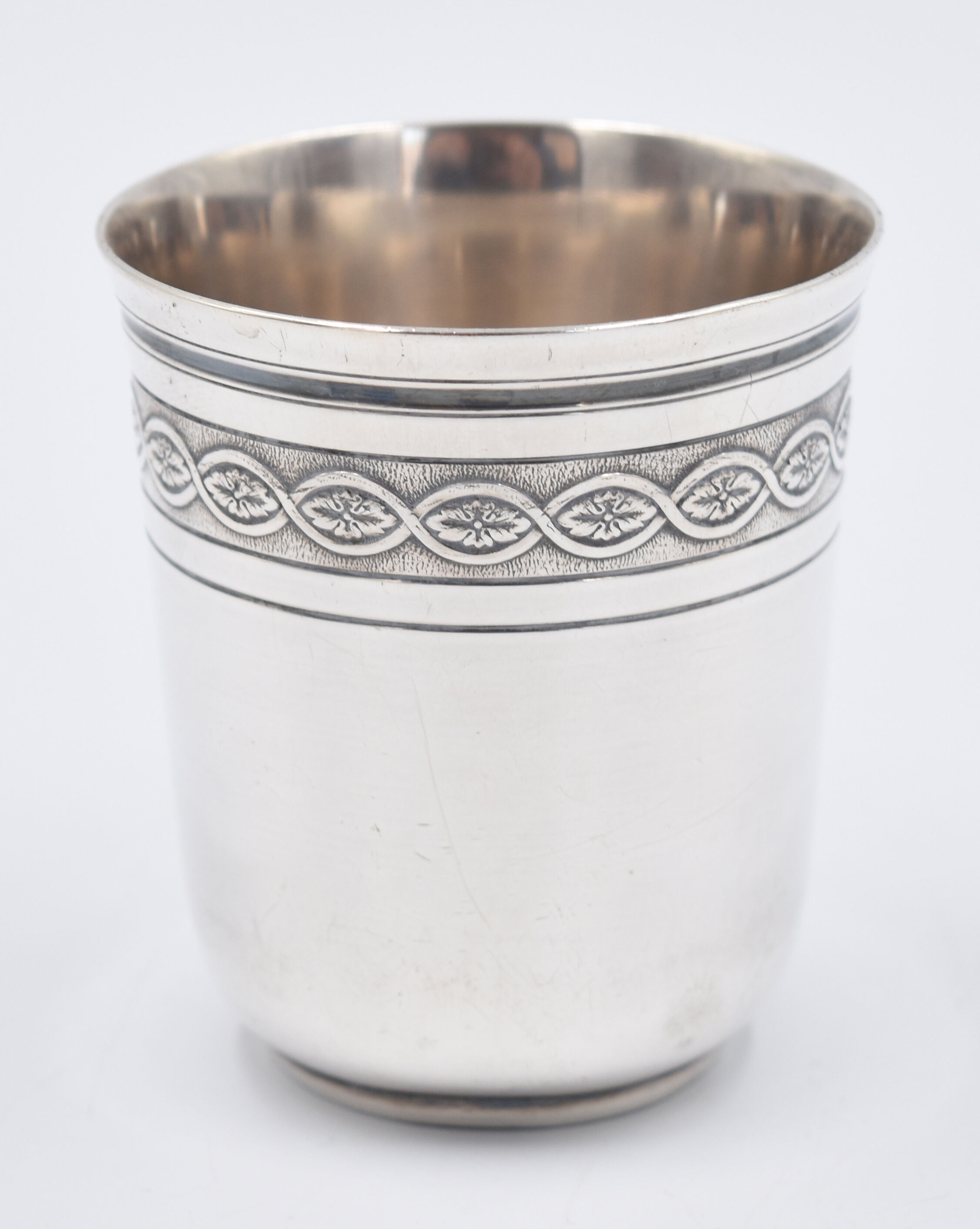 Timbale Christofle in silver metal model villeroy