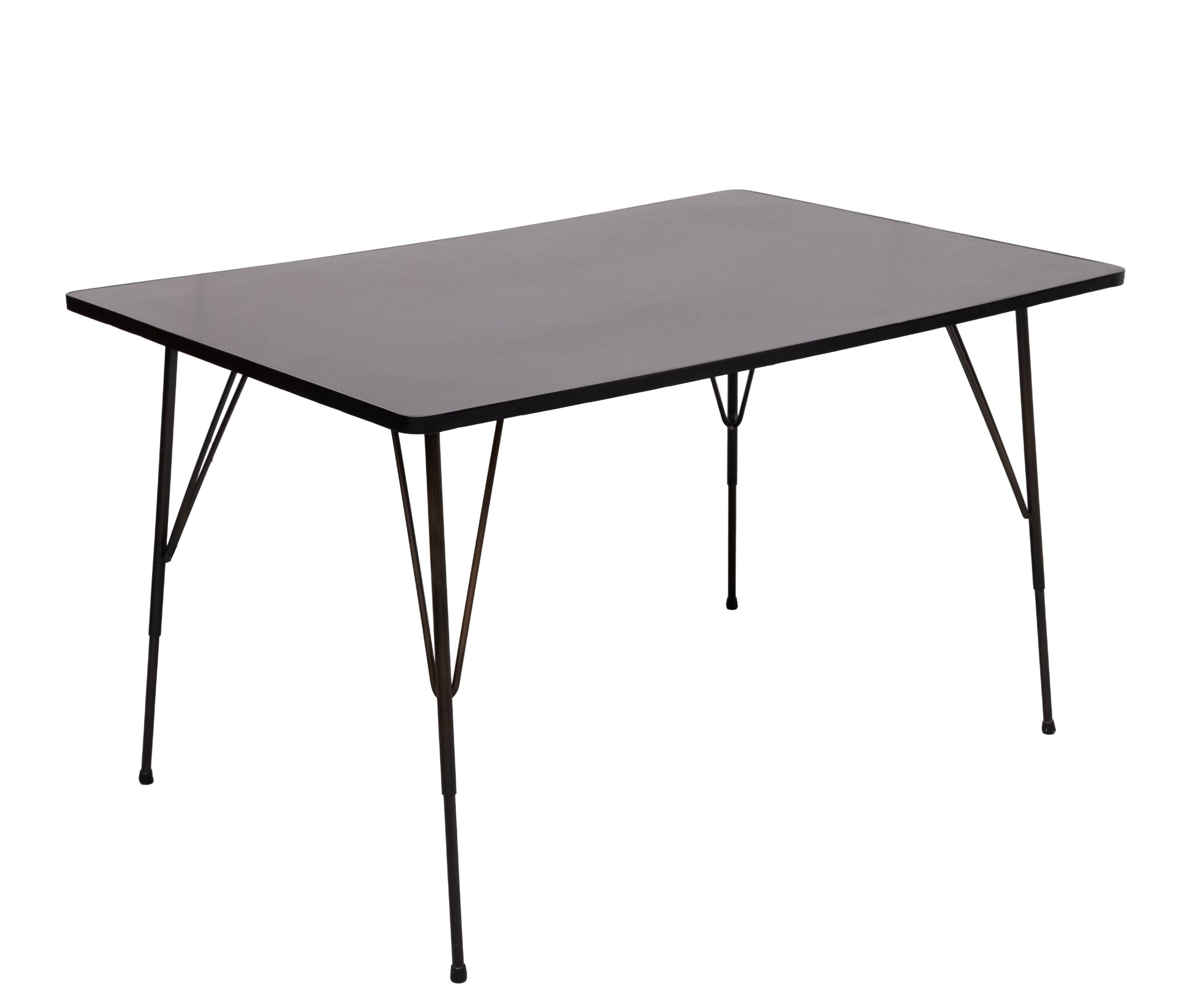 1950s Adjustable dining / coffee table by Rudolf Wolf for Elsrijk, Holland