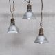 Antique mercury glass french pendant light