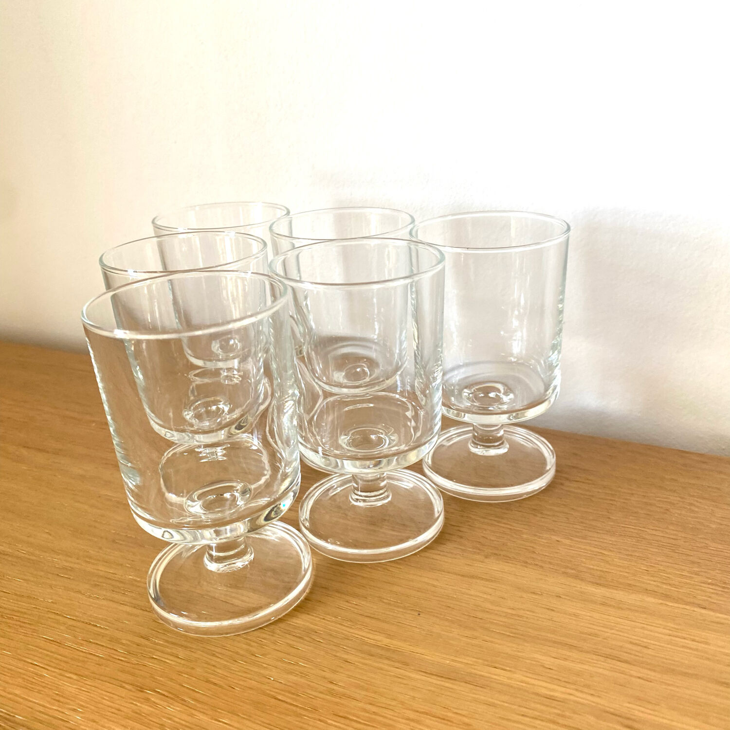 Luminarc transparent rider white wine glass service