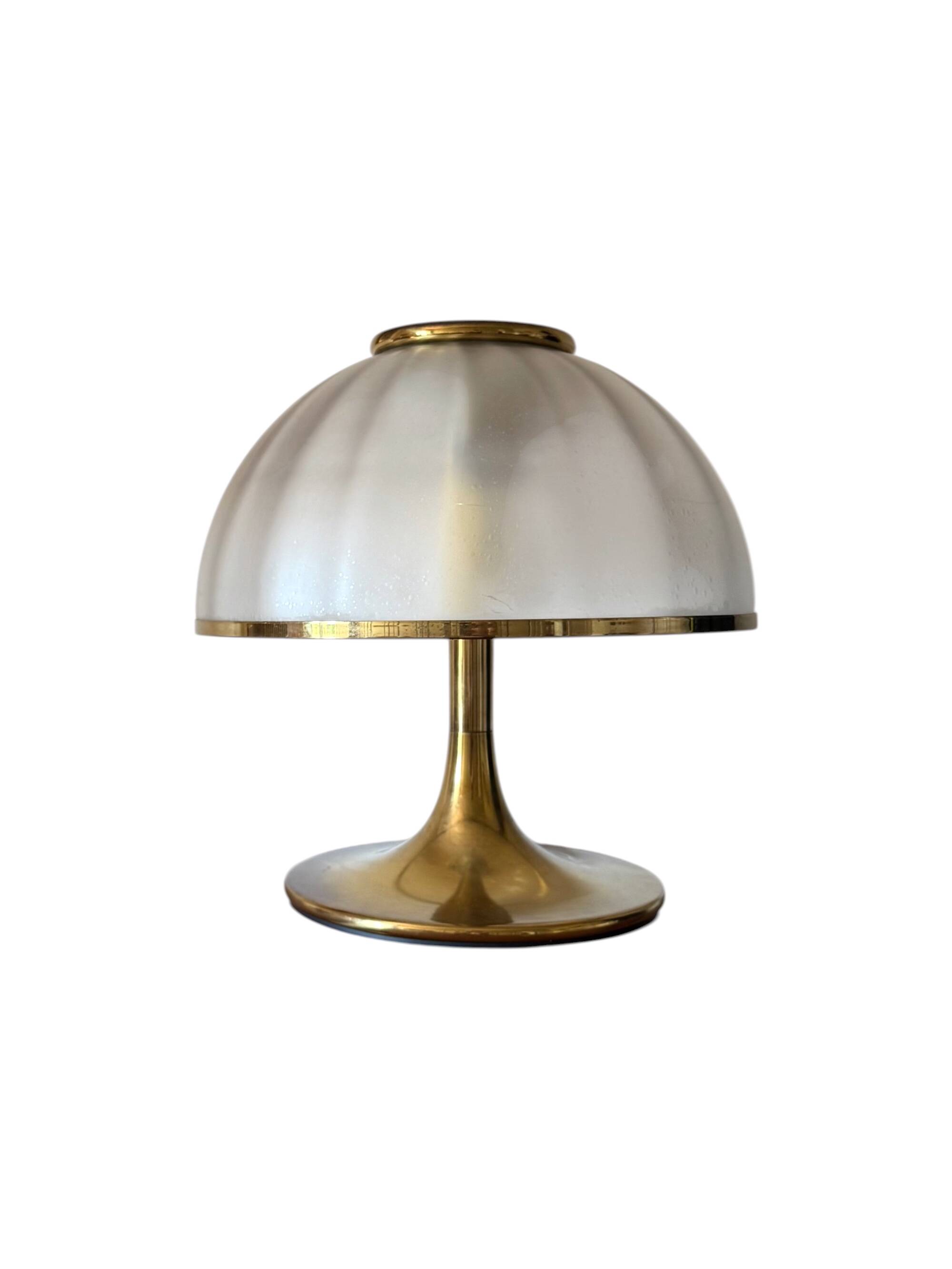 Mushroom Murano blown Glass Table Lamp, Fabbian Italy, 1970s