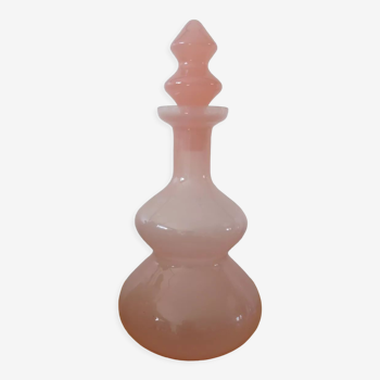 Pink opaline decanter from Lorraine