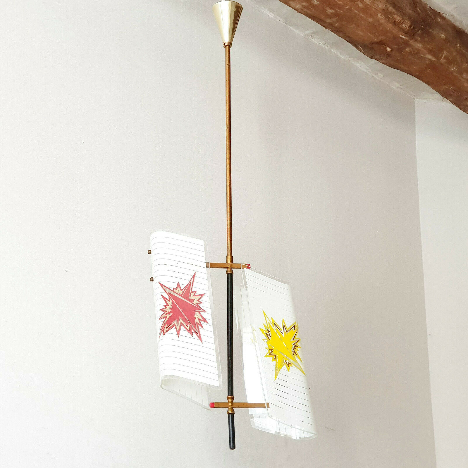Lustre vintage italien 1950