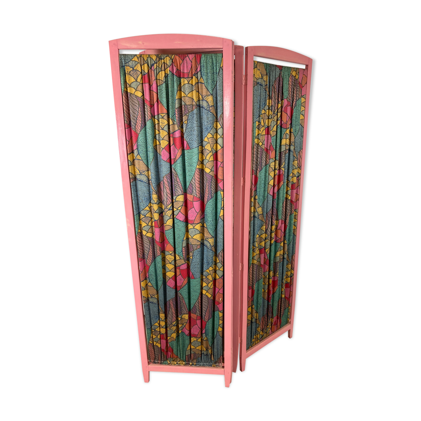Ancient screen with four roses 50s
