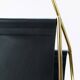 Porte-revues Carl Auböck II Midcentury, laiton et cuir noir, vintage, Autriche