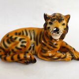 Reclining Tiger Sculpture