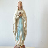 Vierge Marie polychrome 1940/1960.