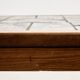 Coffee table in rosewood and ceramic by Lisbeth Sallingboe