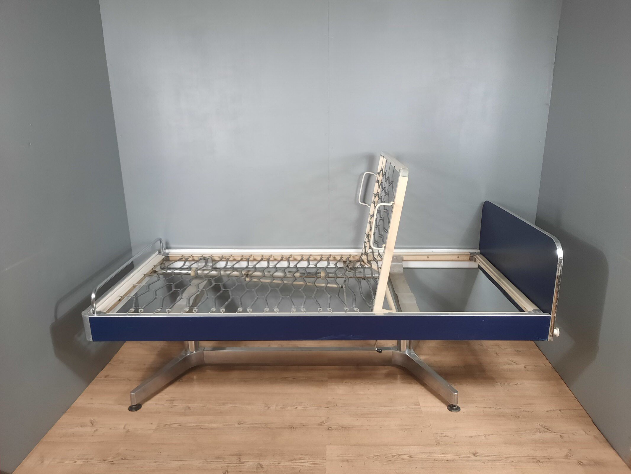 Old vintage hospital bed from the 70s