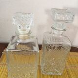 Vintage glass whiskey decanter