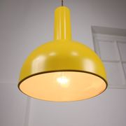 Vintage yellow metal lamp