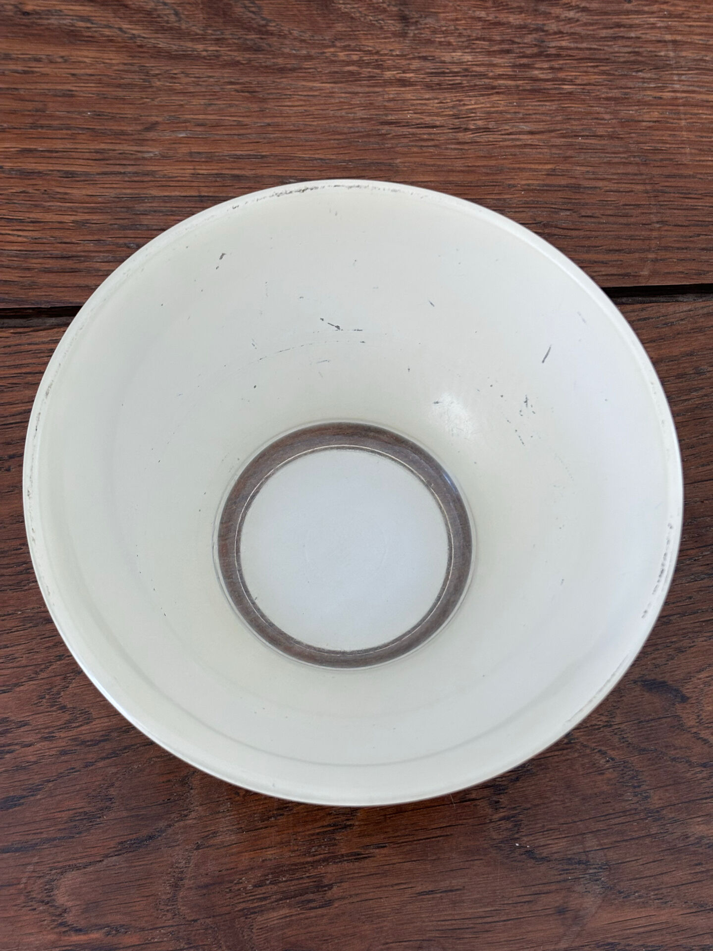 Vintage yellow glass bowl Duralex