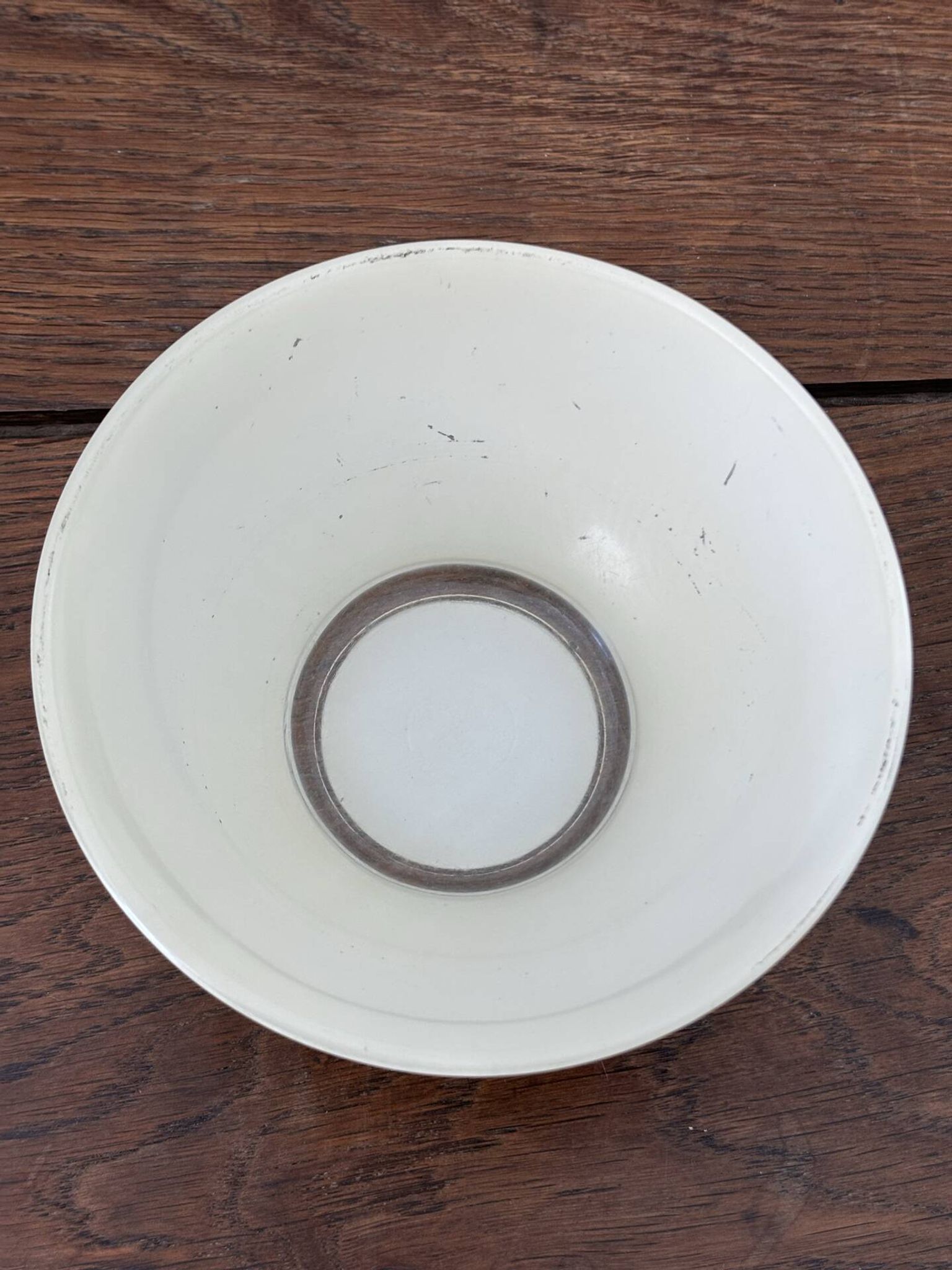 Vintage bol en verre jaune duralex