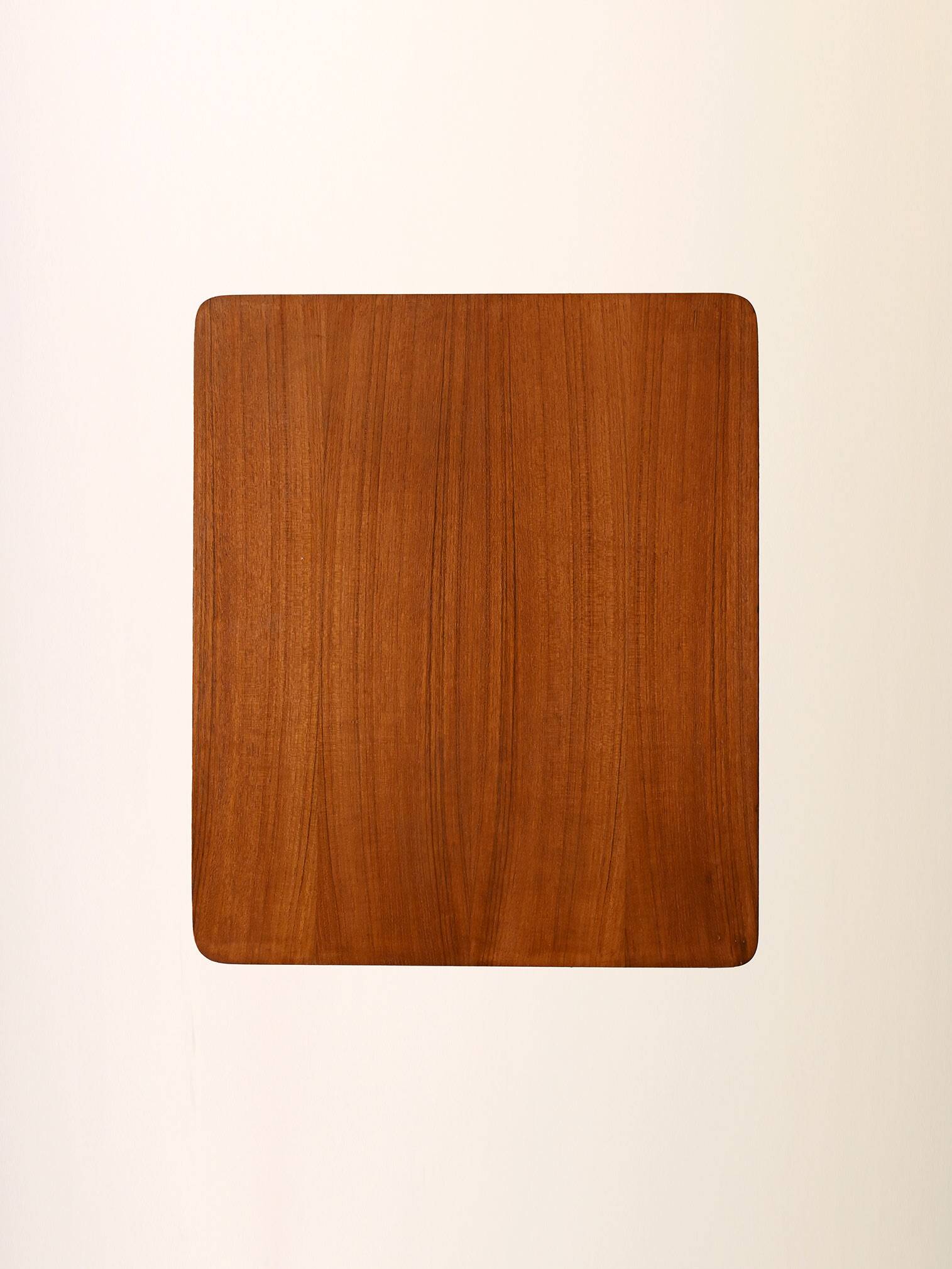 1960s teak coffee table on casters