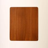 Table basse en teck à roulettes des années 1960