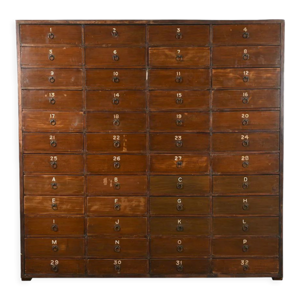 Meuble de rangement à 48 tiroirs numérotés