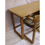 Desk and its vintage wooden chair 1960