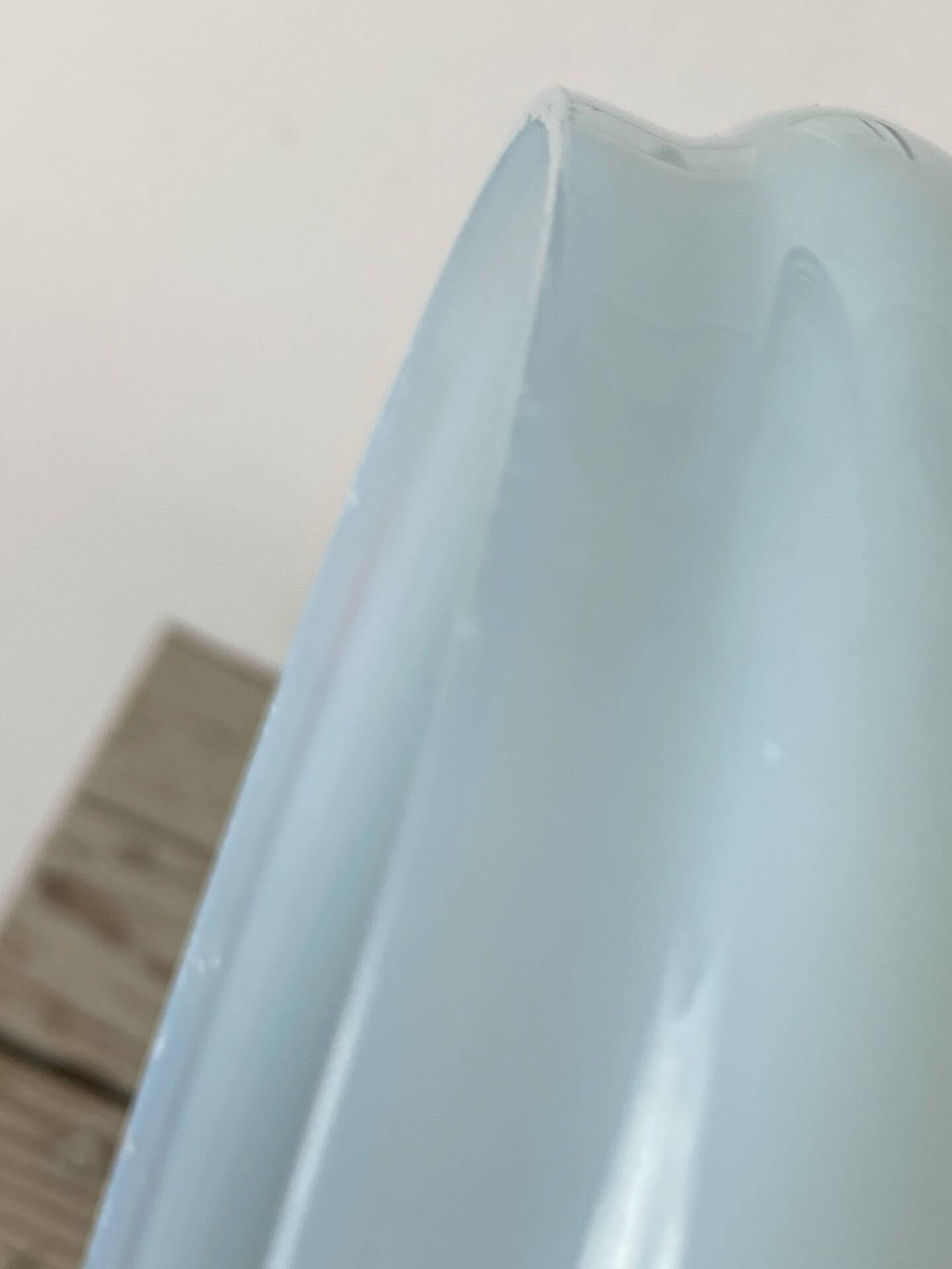 Blue opaline glass bonbonnière