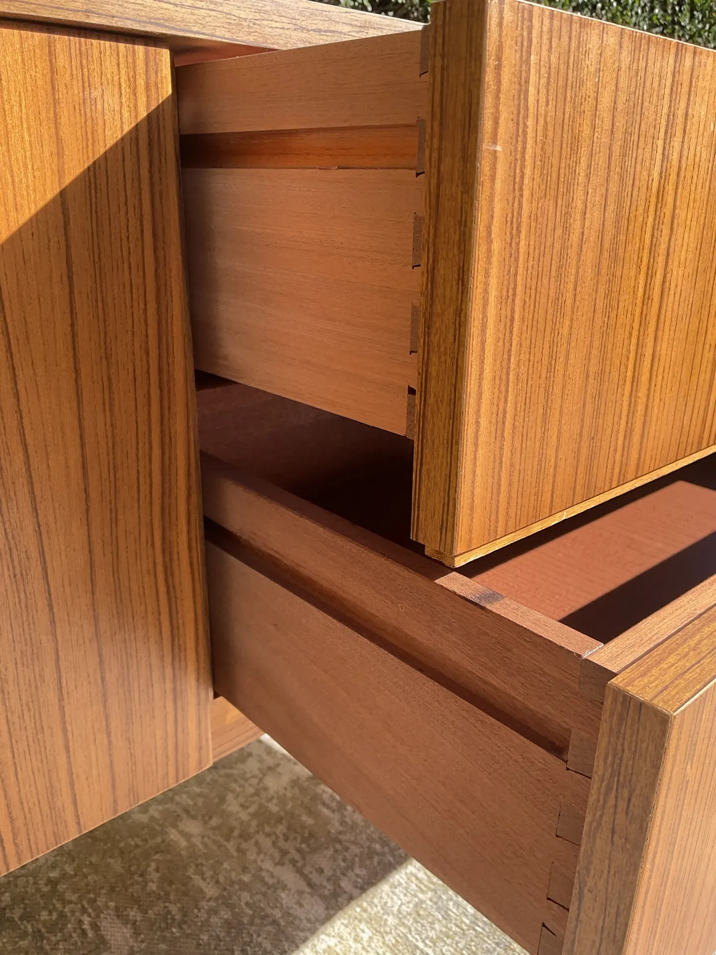 Vintage teak TV unit from the 1970s.