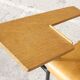 Student desk chair in steel & wood, France 1950s