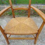 Mulched armchair high backrest