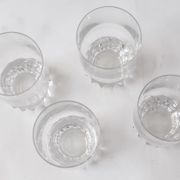 4 verres à whisky hauts en cristal
