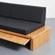 Banquette-lit dessinée par Charlotte Perriand pour Les Arcs, circa 1970.