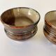 Duo of enamelled earthenware pots, Tunisia