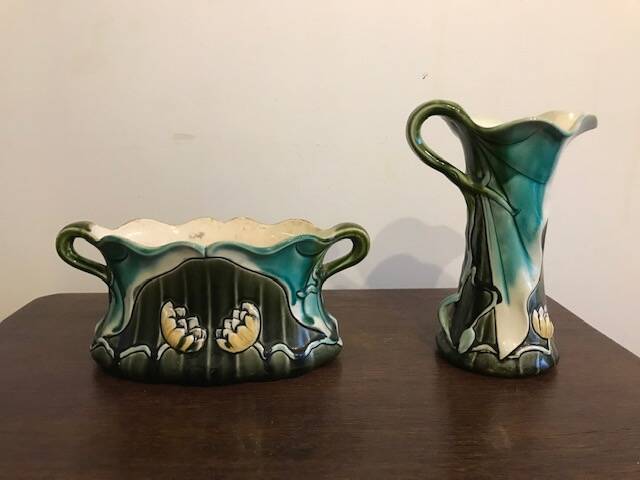 Planter and slip vase Gustave De Bruyne