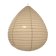 Luminaire en tissus (lin) en forme de poire