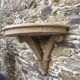 étagère murale ou console murale en bois sculpté