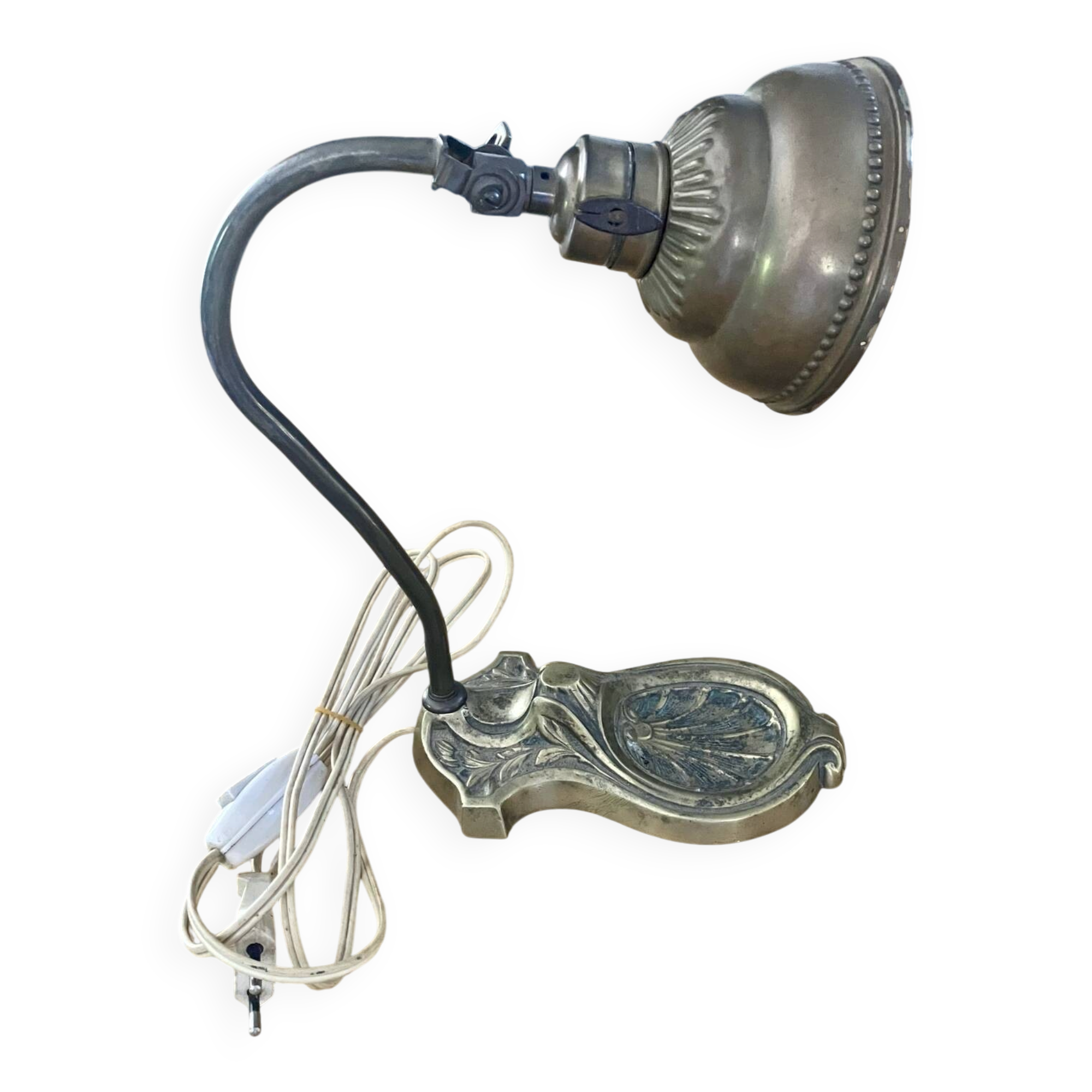 Old swan-neck desk lamp